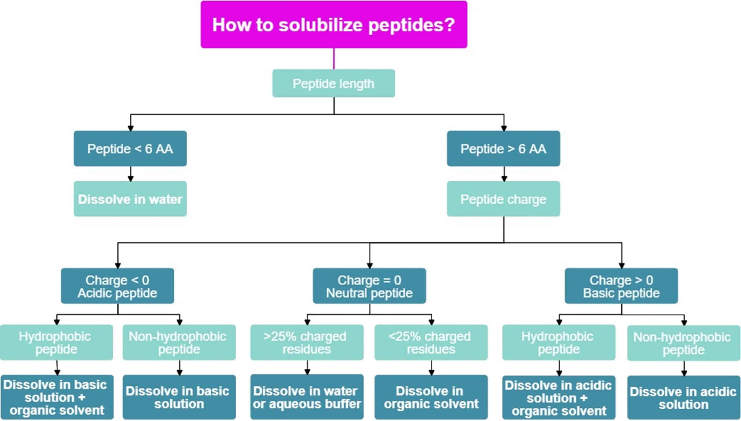 peptide solubility guidelines